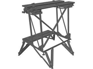 Black and Decker Workbench 3D Model preview