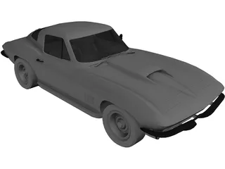 Chevrolet Corvette 3D Model preview