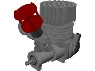 Kyosho GP11 RC Engine 3D Model preview