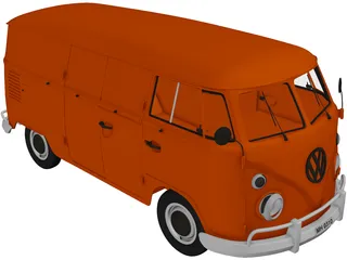 Volkswagen Transporter T1 3D Model preview