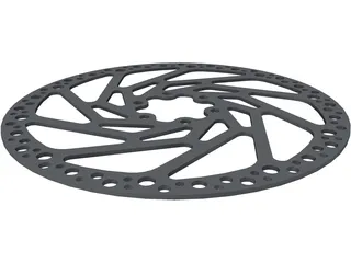 Brake Disc Hope 180mm MTB 3D Model preview