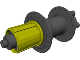 Brake Hub Hope MTB 3D Model preview