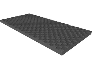 Foam Acoustic Panel 3D Model preview