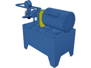 Tank Hydraulic 3D Model preview