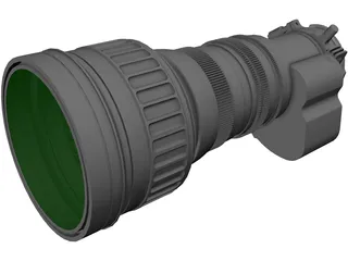 Canon J20ax8B 8-160mm Broadcast Lens 3D Model preview