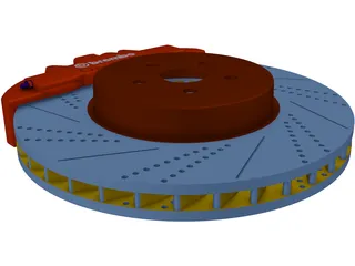 Brembo Brake 3D Model preview