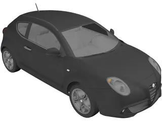 Alfa Romeo Mito 3D Model preview