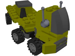 Lego Truck 3D Model preview