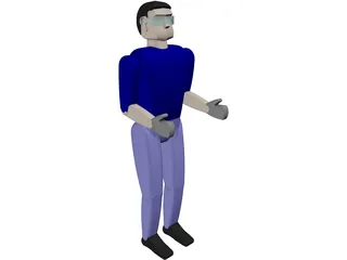 Worker Remy Man 3D Model preview