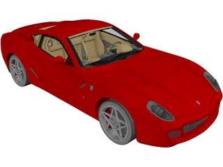 Ferrari 599 GTB Fiorano 3D Model preview