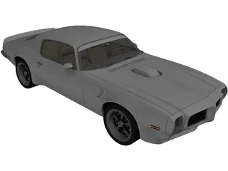 Pontiac Firebird Trans Am SD-455 (1973) 3D Model preview
