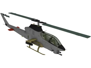 AN-12 Helicopter 3D Model preview