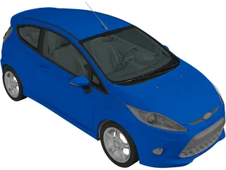 Ford Fiesta Zetec S (2009) 3D Model preview