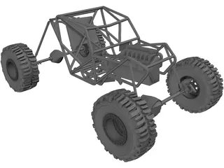 Proto Tube Rock Crawler Chassis 3D Model preview