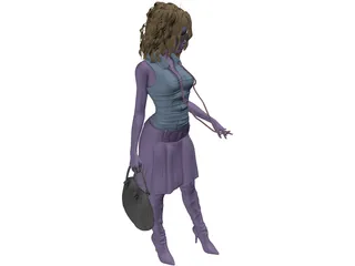 Woman Sara 3D Model preview