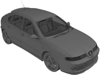Seat Leon Cupra 3D Model preview