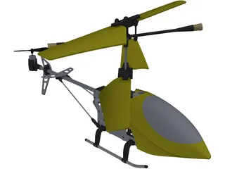 RC Helicopter 3D Model preview