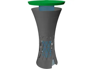 Water Tower Moglingen 3D Model preview
