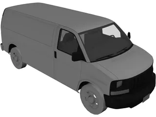 GMC Savana 3D Model preview