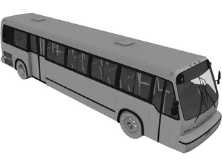 GMC RTS Bus 3D Model preview