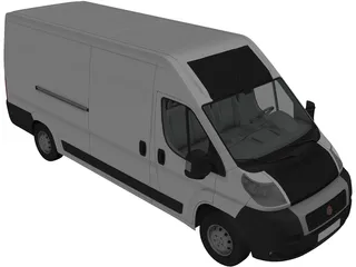 Fiat Ducato Courier 3D Model preview