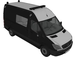 Mercedes-Benz Sprinter Ambulance 3D Model preview