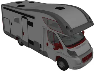Fiat Ducato Camper Riviera 3D Model preview