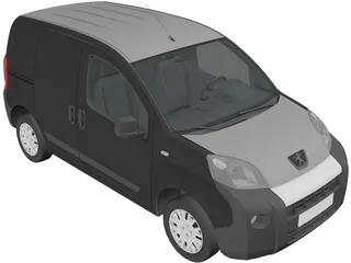 Peugeot Bipper (2010) 3D Model preview