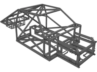 Spaceframe Chassis 3D Model preview