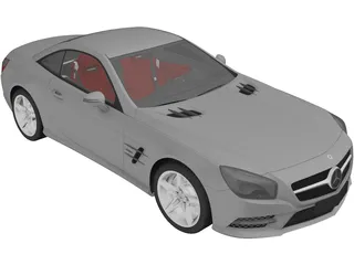 Mercedes-Benz SL350 (2013) 3D Model preview