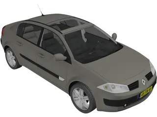 Renault Megane II Sedan 3D Model preview