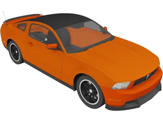 Ford Mustang BOSS (2012) 3D Model preview