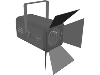 Fresnel 500 Light 3D Model preview