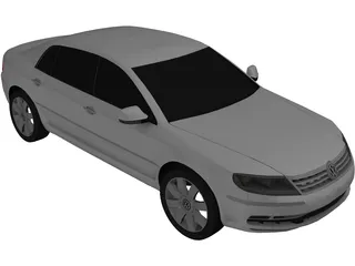 Volkswagen Phaeton (2010) 3D Model preview