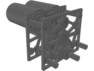 Team 3008 FRC Gearbox 3D Model preview