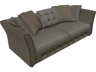 Sofa Small 3D Model preview