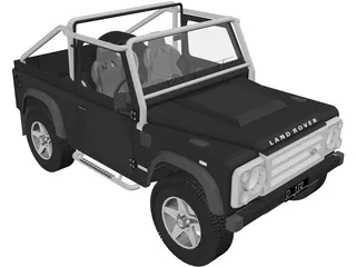 Land Rover Defender SVX 3D Model preview