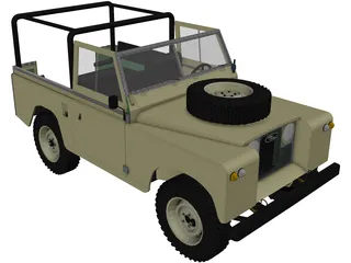 Land Rover Series IIa 88 3D Model preview