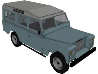 Land Rover Series III 109 3D Model preview