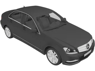 Mercedes-Benz C-class (2012) 3D Model preview