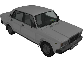 Vaz 2107 3D Model preview