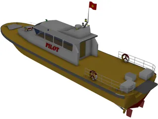 Pilot Ship 3D Model preview