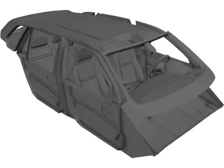 Interior BMW X5 M (2011) 3D Model preview