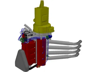 Dragster Engine 3D Model preview