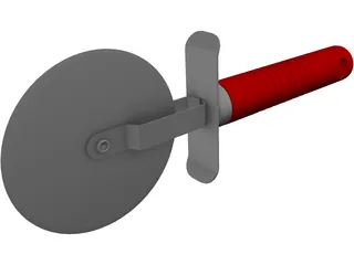 Pizza Cutter 3D Model preview