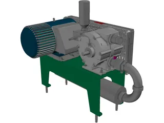 Vacuum Pump 3D Model preview
