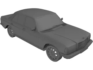 Mercedes-Benz W123 3D Model preview