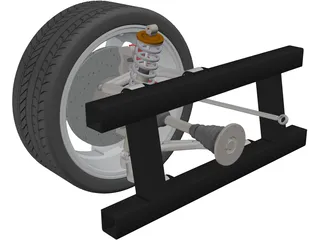 Suspension Vehicle 3D Model preview