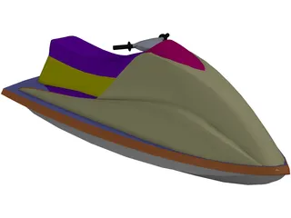 Jet Ski 3D Model preview