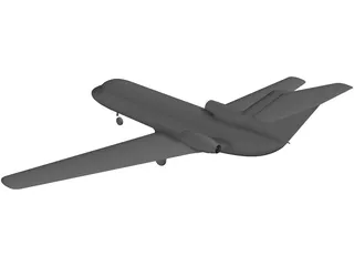 Yakovlev Yak-40 3D Model preview